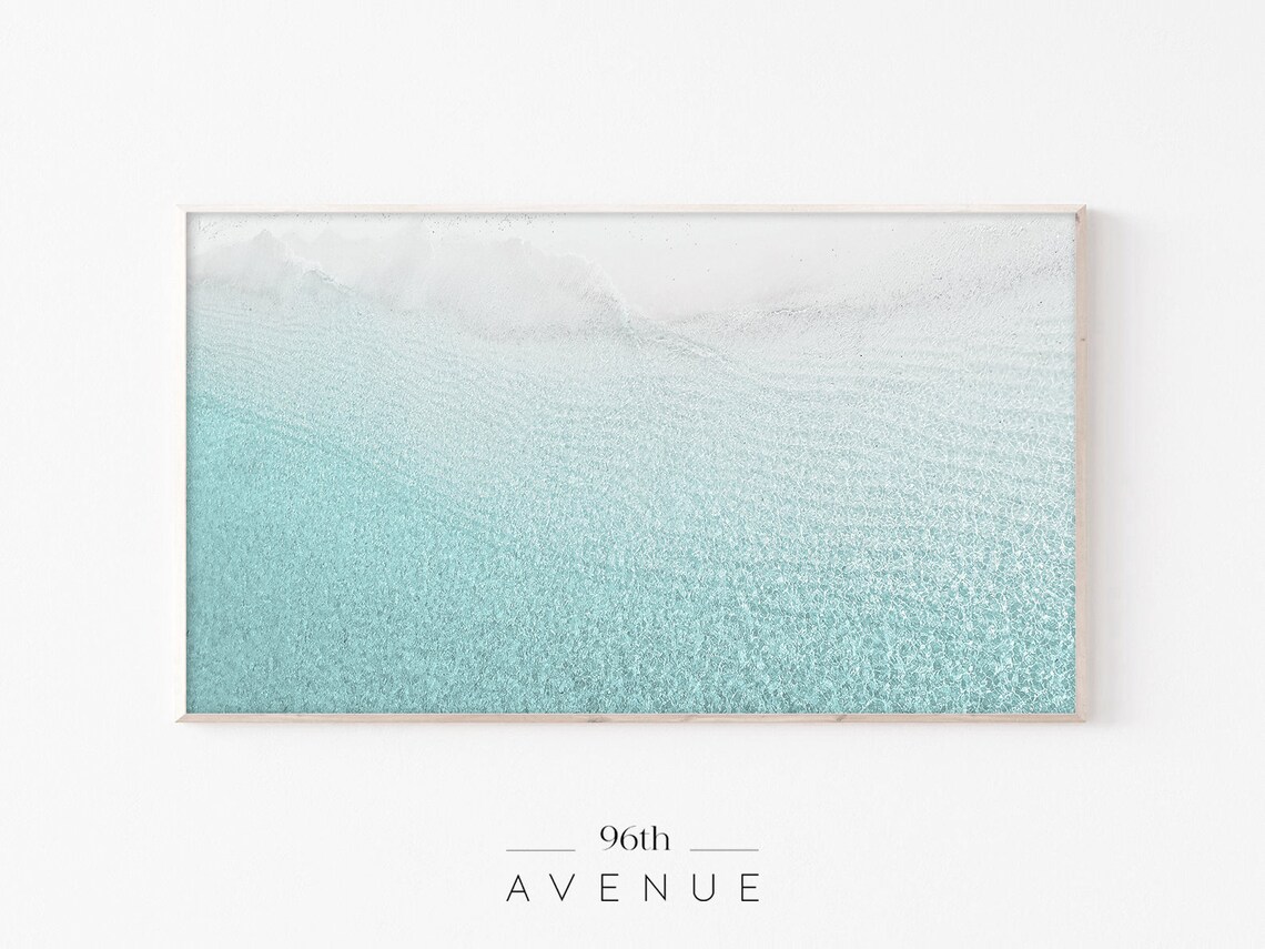Beach Art TV Frame Coastal Wall Art Print