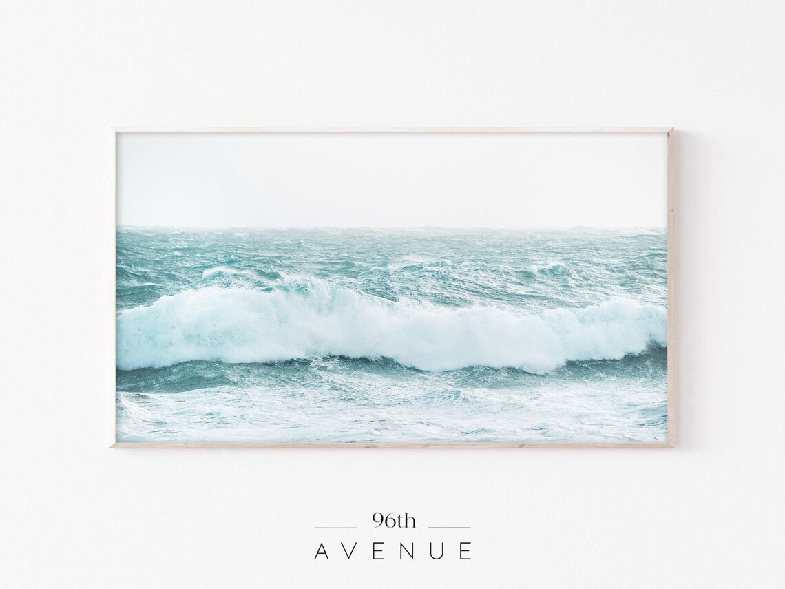 Beach Ocean Waves Sea Photography Art Print