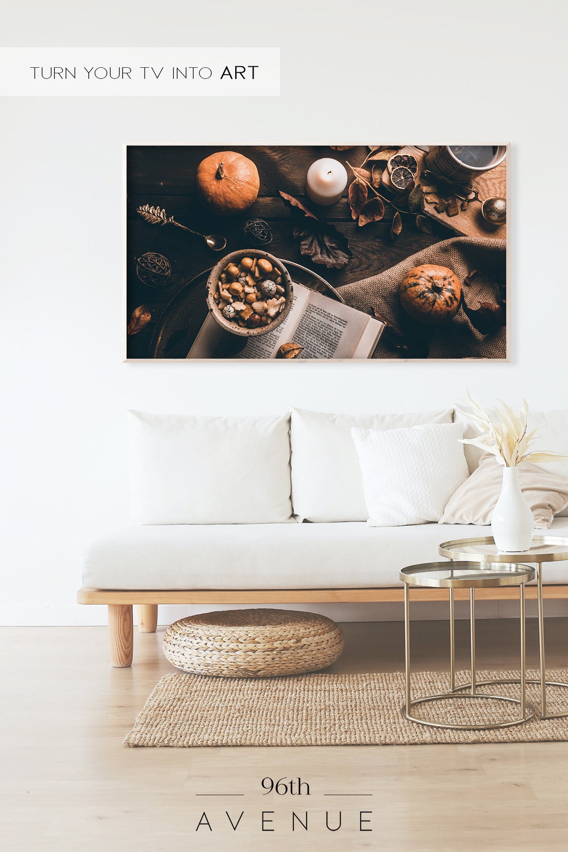 Fall TV Abstract Modern Art Print - Image 2