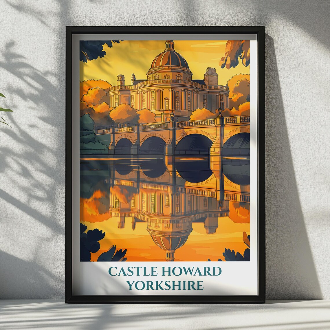 Castle Howard Yorkshire Vintage Travel Poster