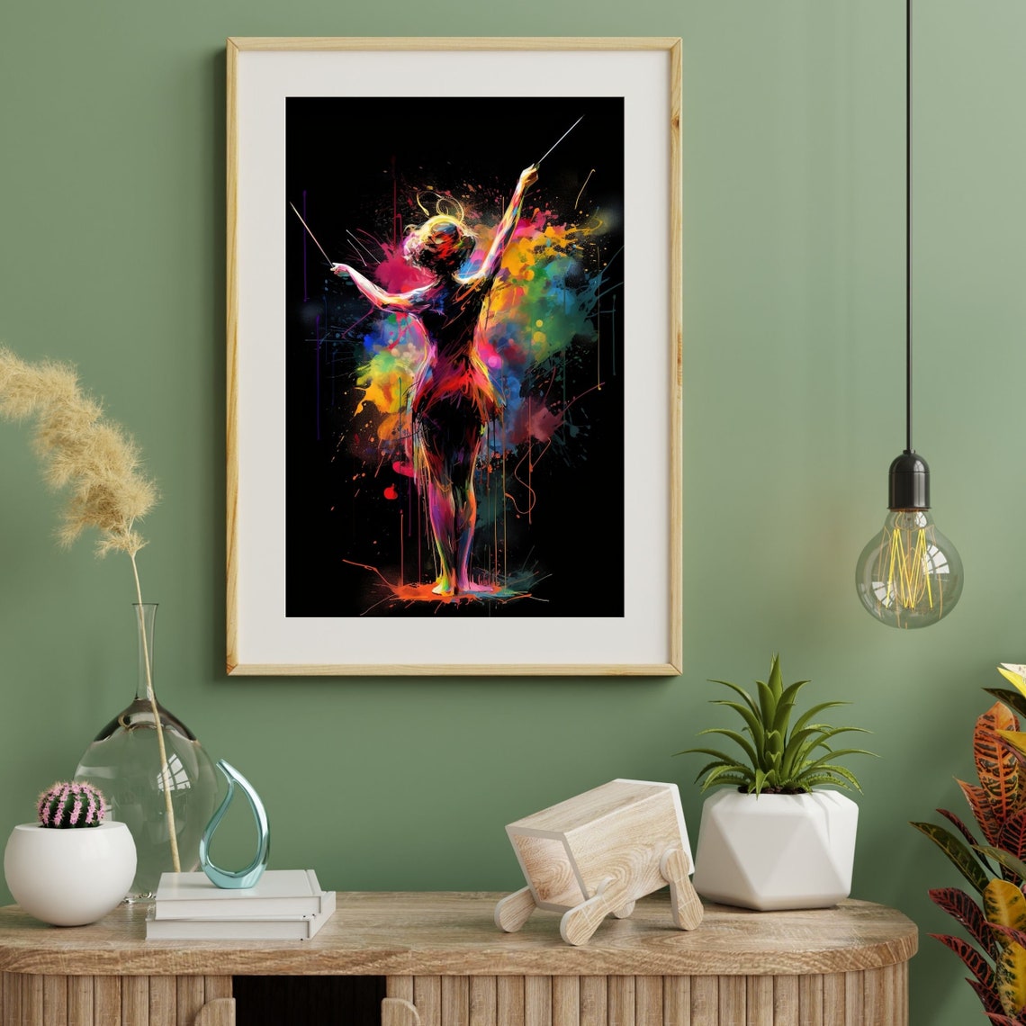 Female Conductor Poster Musical Instrument Music Wall Art Studio Decor Musical Gift Home Decor - Image 3