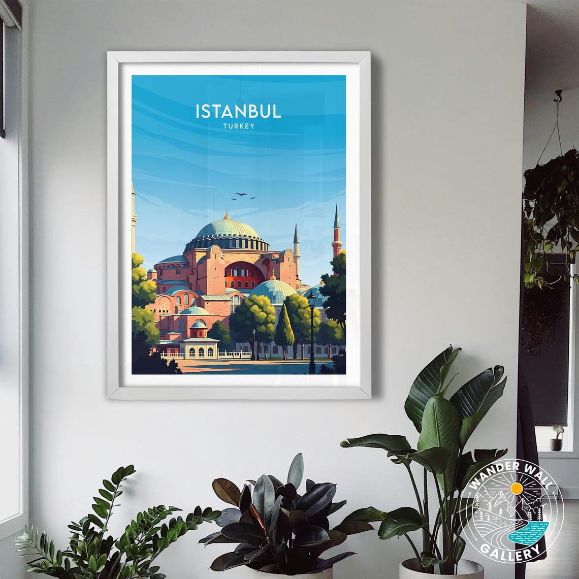 Istanbul Turkey Hagia Sophia Historic Mosque Dome Architecture Poster - Image 3