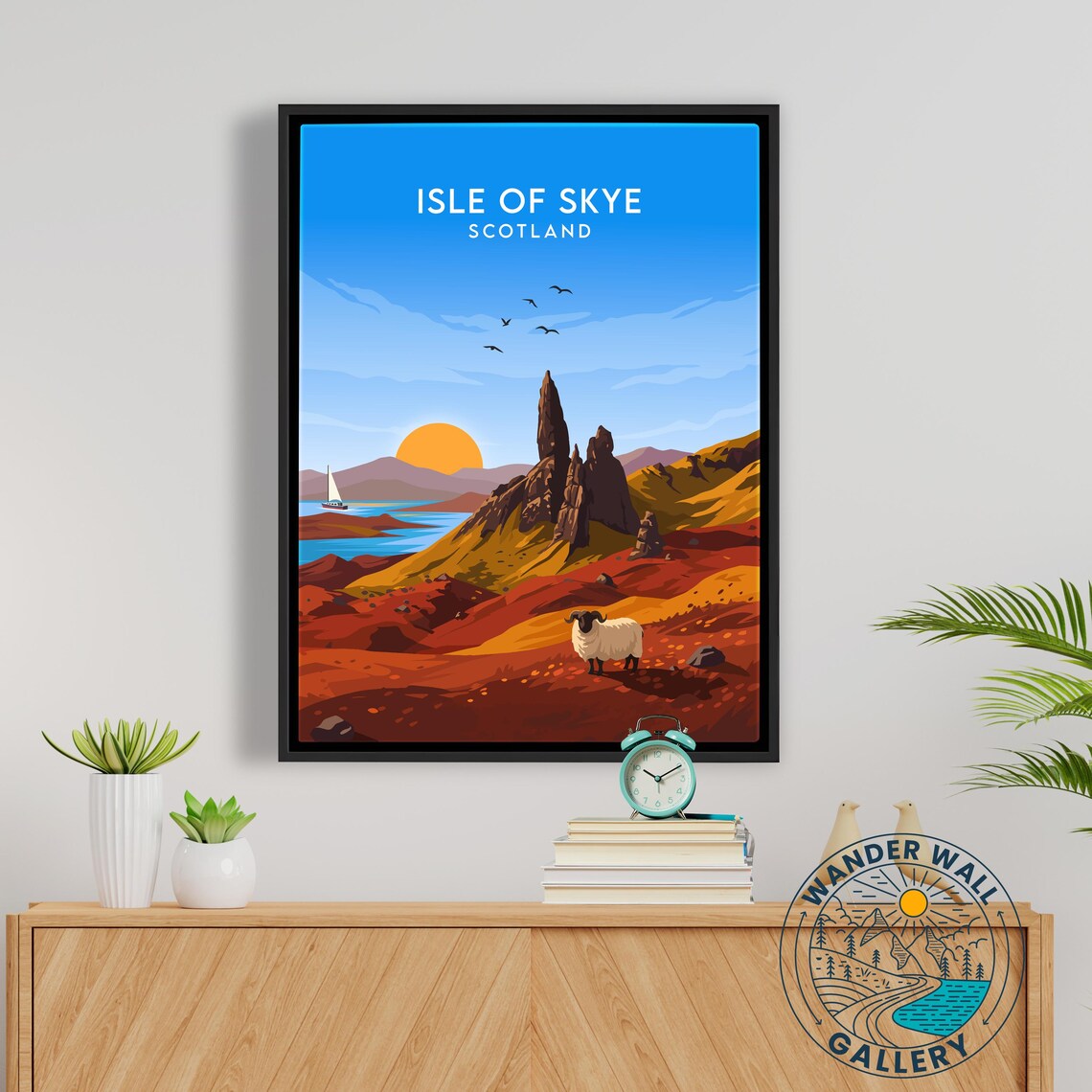 Isle of Skye Scotland Old Man of Storr Ram Sunset Peaks Poster - Image 5