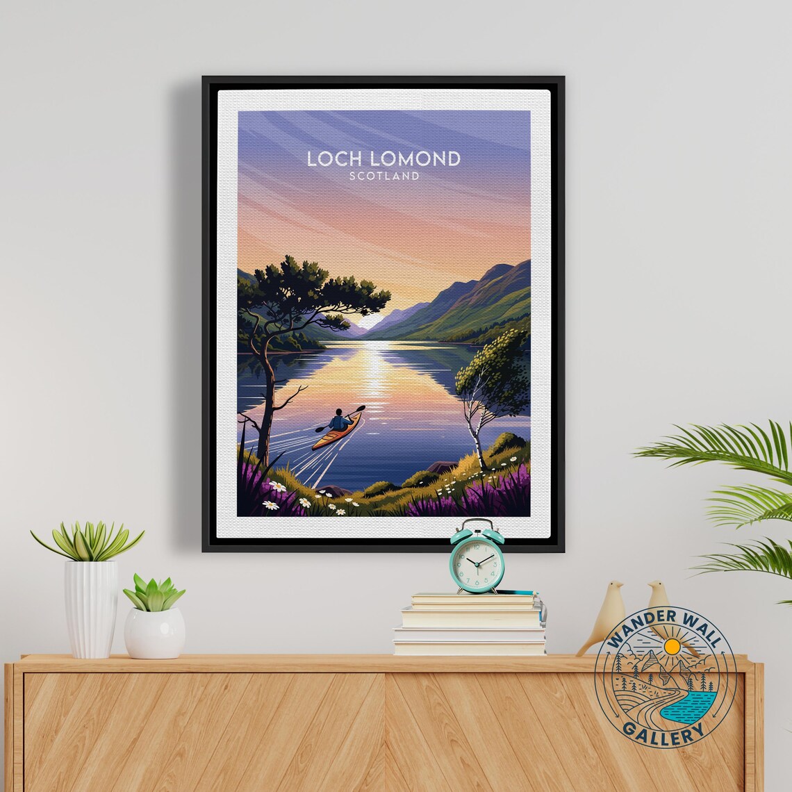 Loch Lomond Scotland Golden Hour Kayak Trip Highland Lake View Poster - Image 5