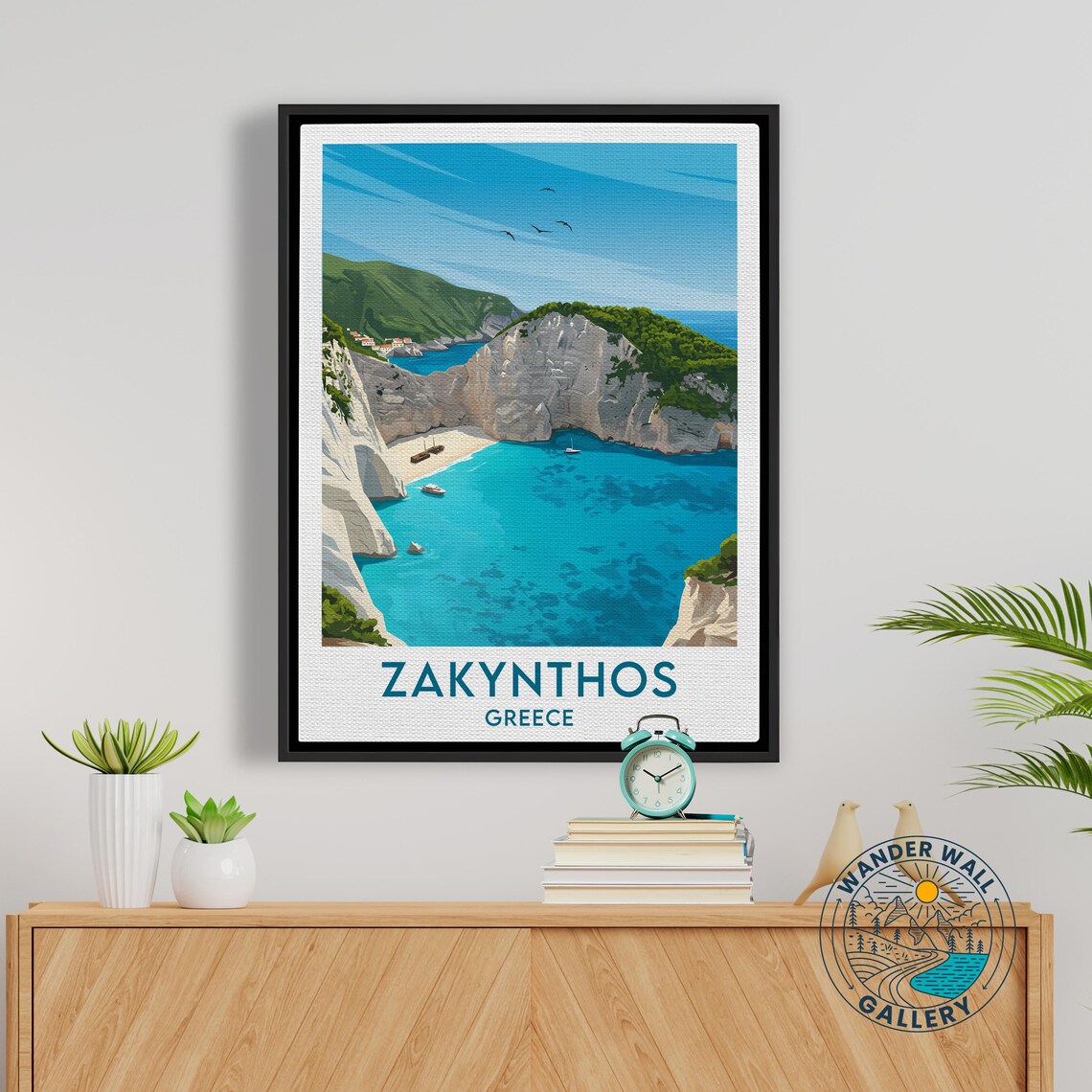 Zakynthos Greece Navagio Shipwreck Beach Turquoise Cove Poster - Image 5