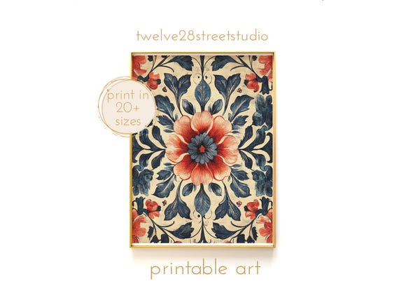 Vintage Rustic Textile Pattern Instant Downloand Artwork Print In 20 Sizes Wall Art Vintage Wall Art Moody Wall Art