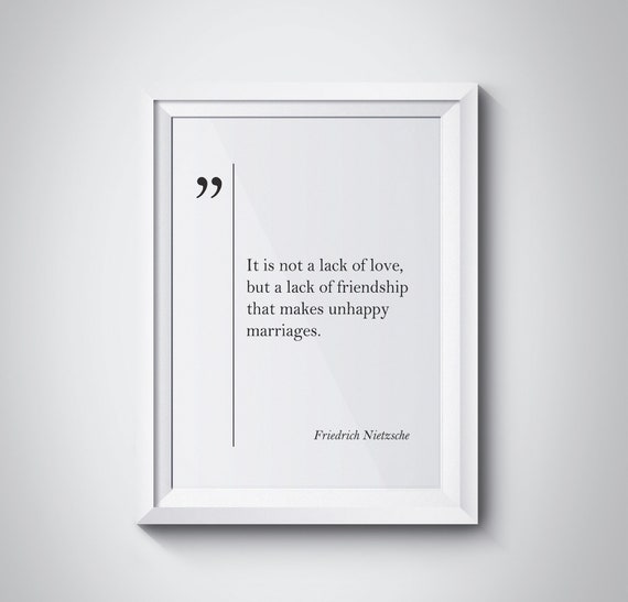 Friedrich Nietzsche Quote Friend Gift Friendship Quote Friendship Print Nietzsche Wall Art Friendship Gift Nietzsche Print Old Friend Gift