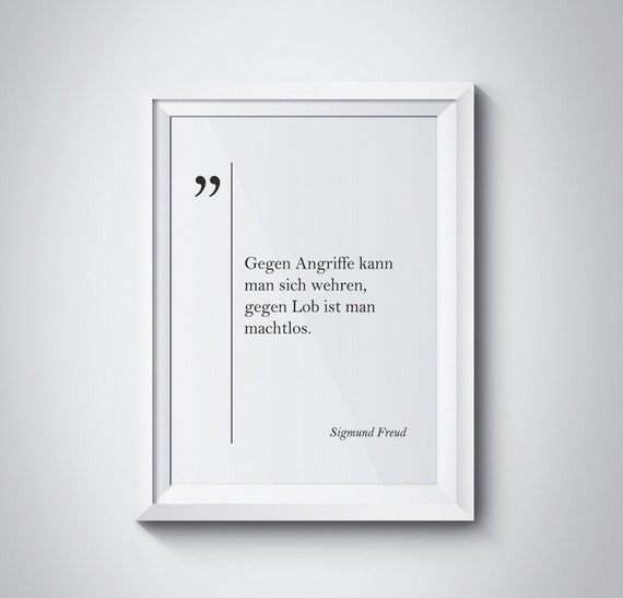 Sigmund Freud Quote Deutsche Zitaten German Quotes Life Quotes German Wall Art Friend Gift Coworker Gift German Decor Inspiring Wall Art