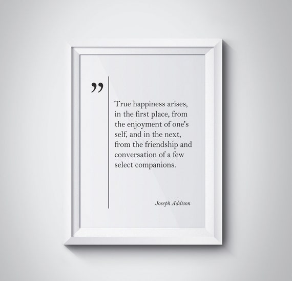Joseph Addison Quote Old Friend Gift Friendship Quote Best Friend Gift Joseph Addison Wall Art Friendship Gift Joseph Addison Print Poster