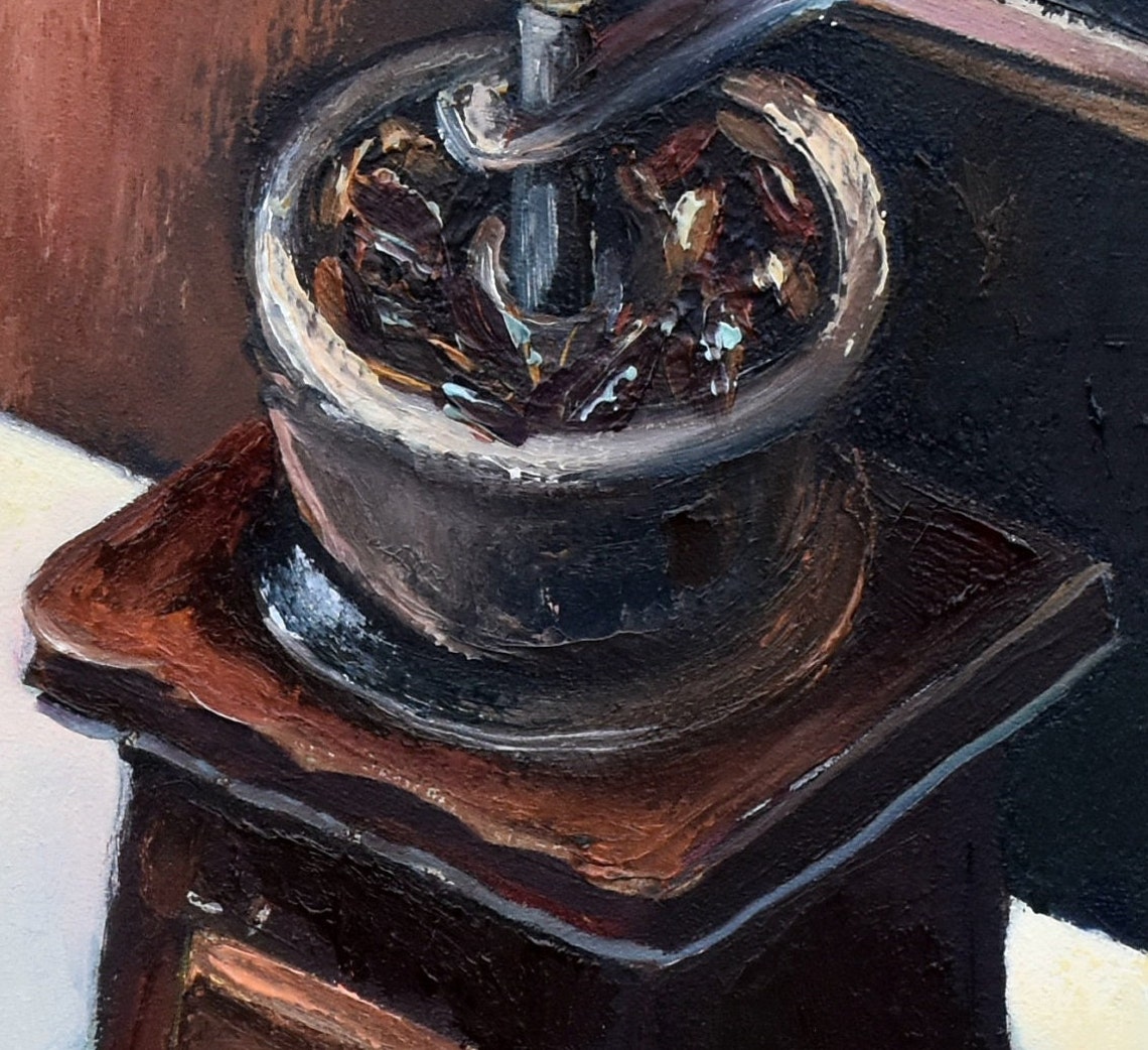 Turkish Coffee Still Life With Grinder And Sugar Cubes Art Poster - Image 5