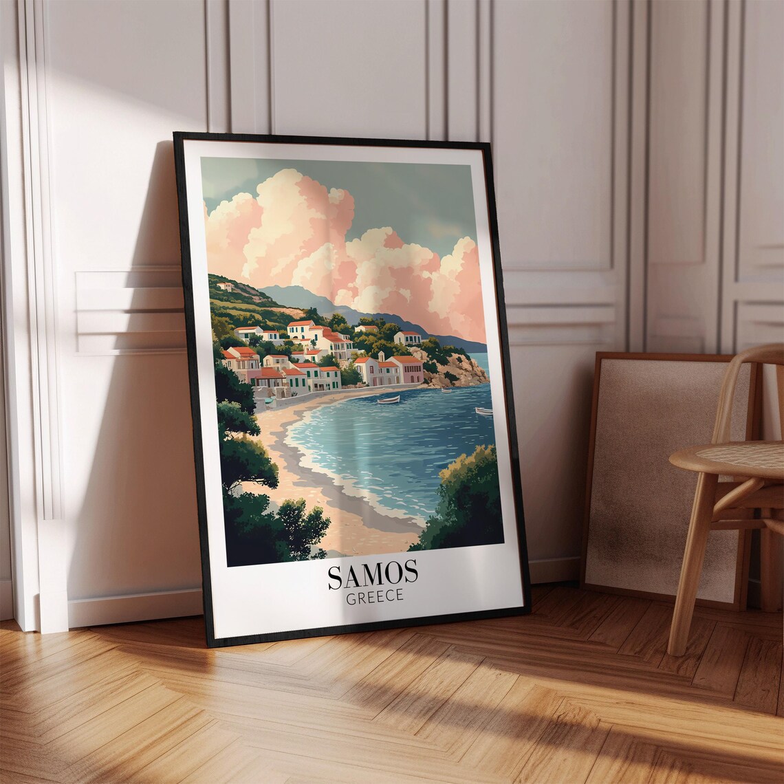 Samos Greece Travel Poster, Home Wall Decor for Art Lovers - Image 2