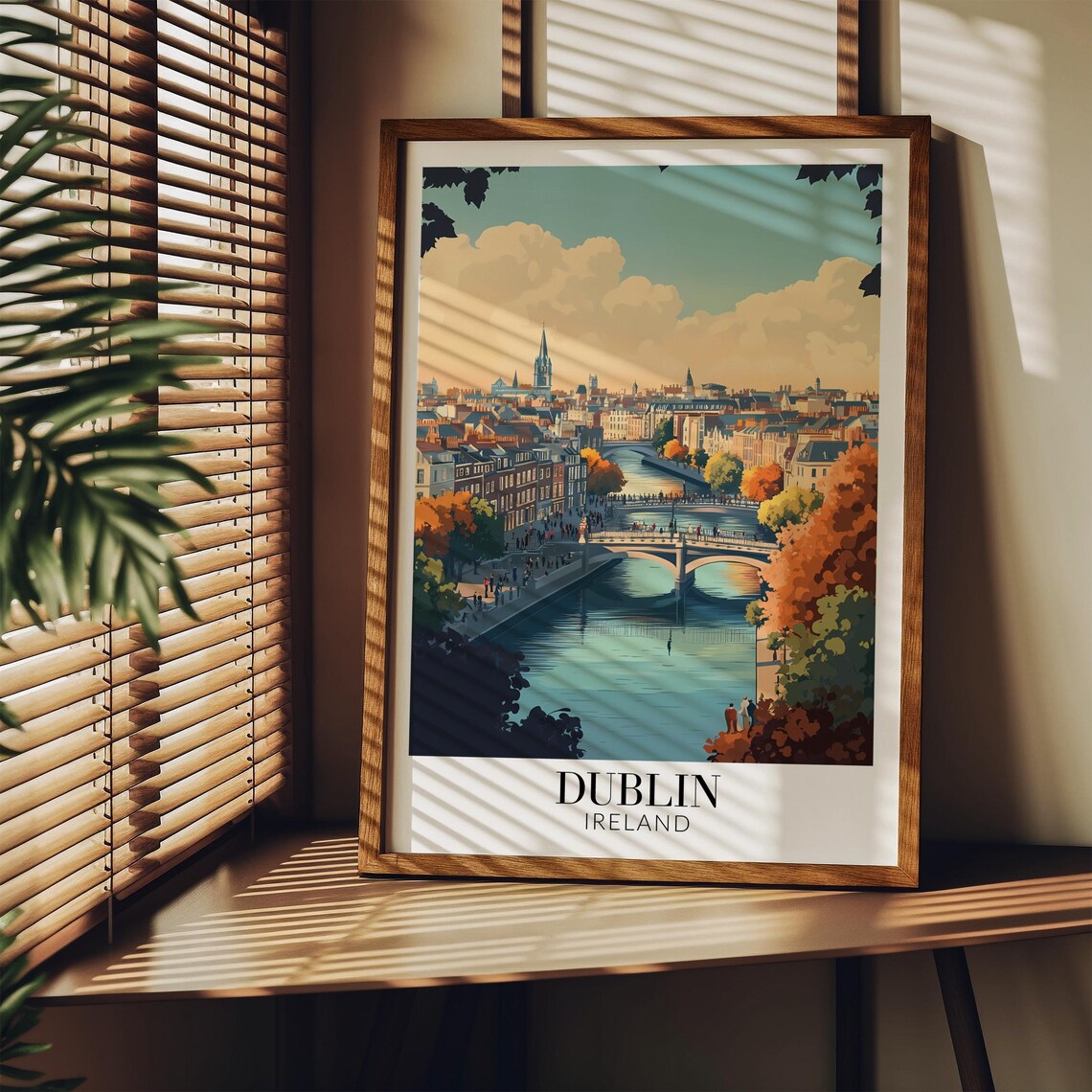 Dublin Ireland Travel Poster, Travel Wall Art - Image 3