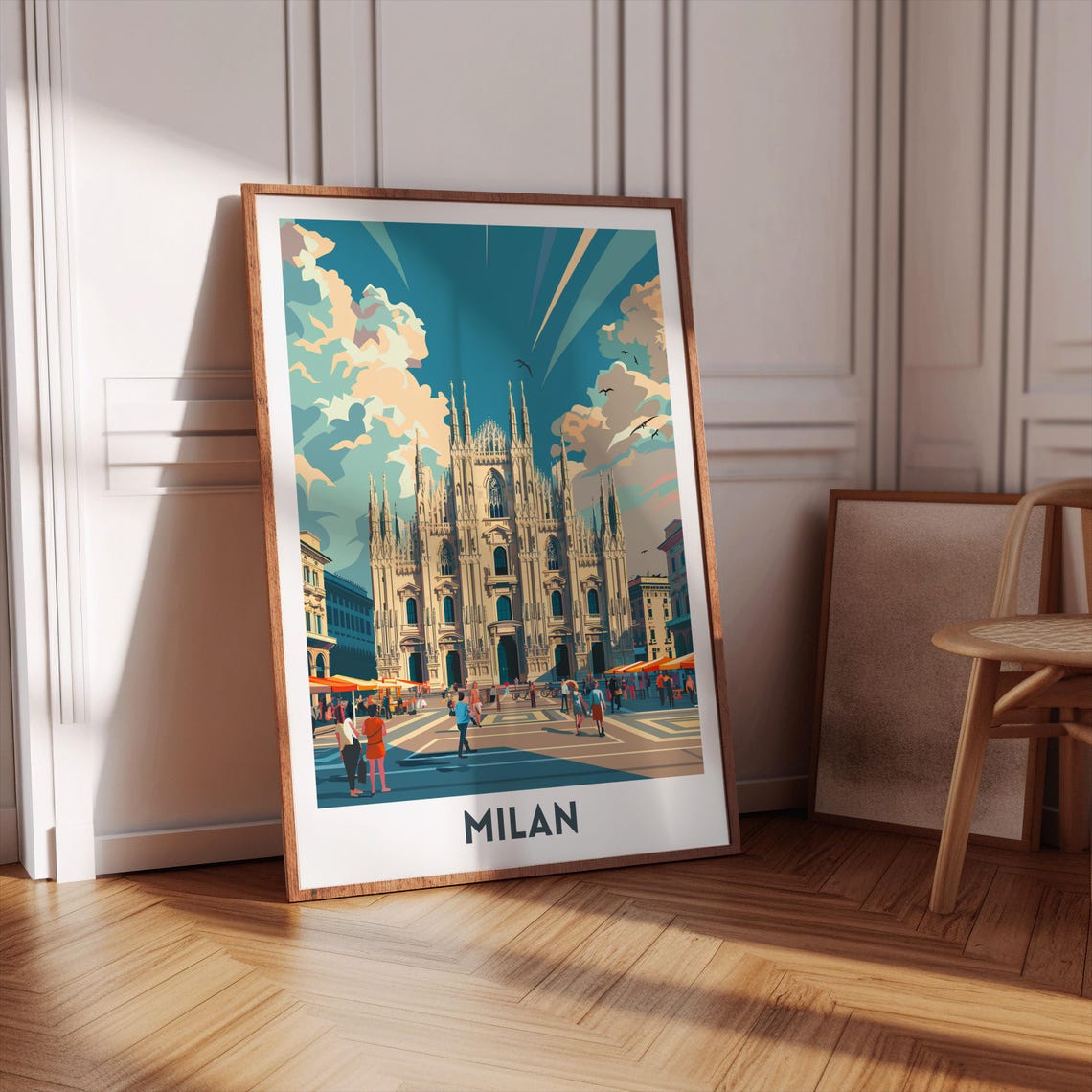 Milan Cathedral Duomo Gothic Architecture Italy Travel Poster - Image 3