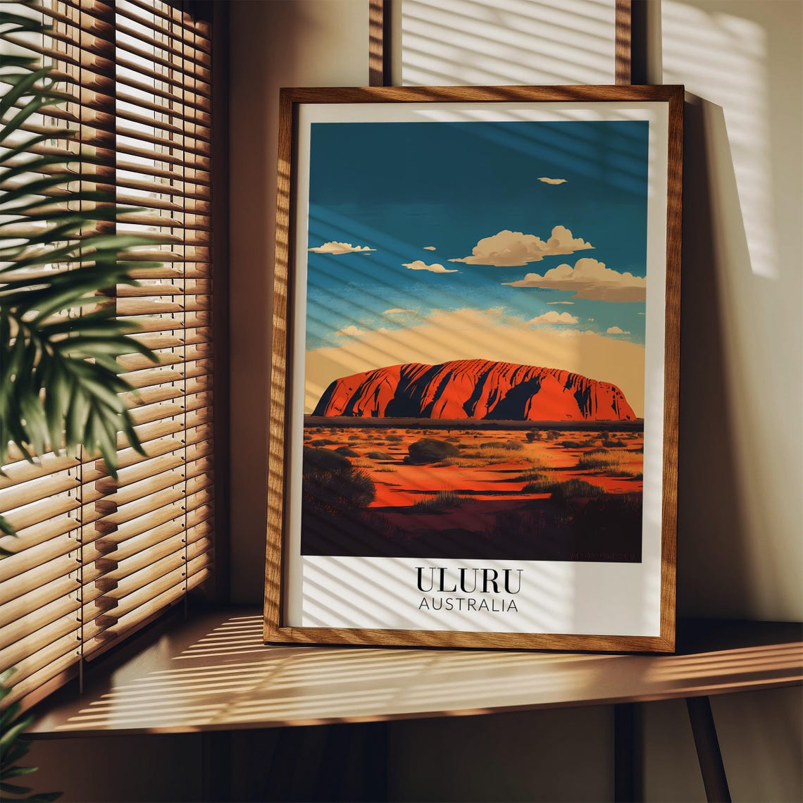 Uluru Australia Red Rock Desert Daytime Outback Travel Poster - Image 4