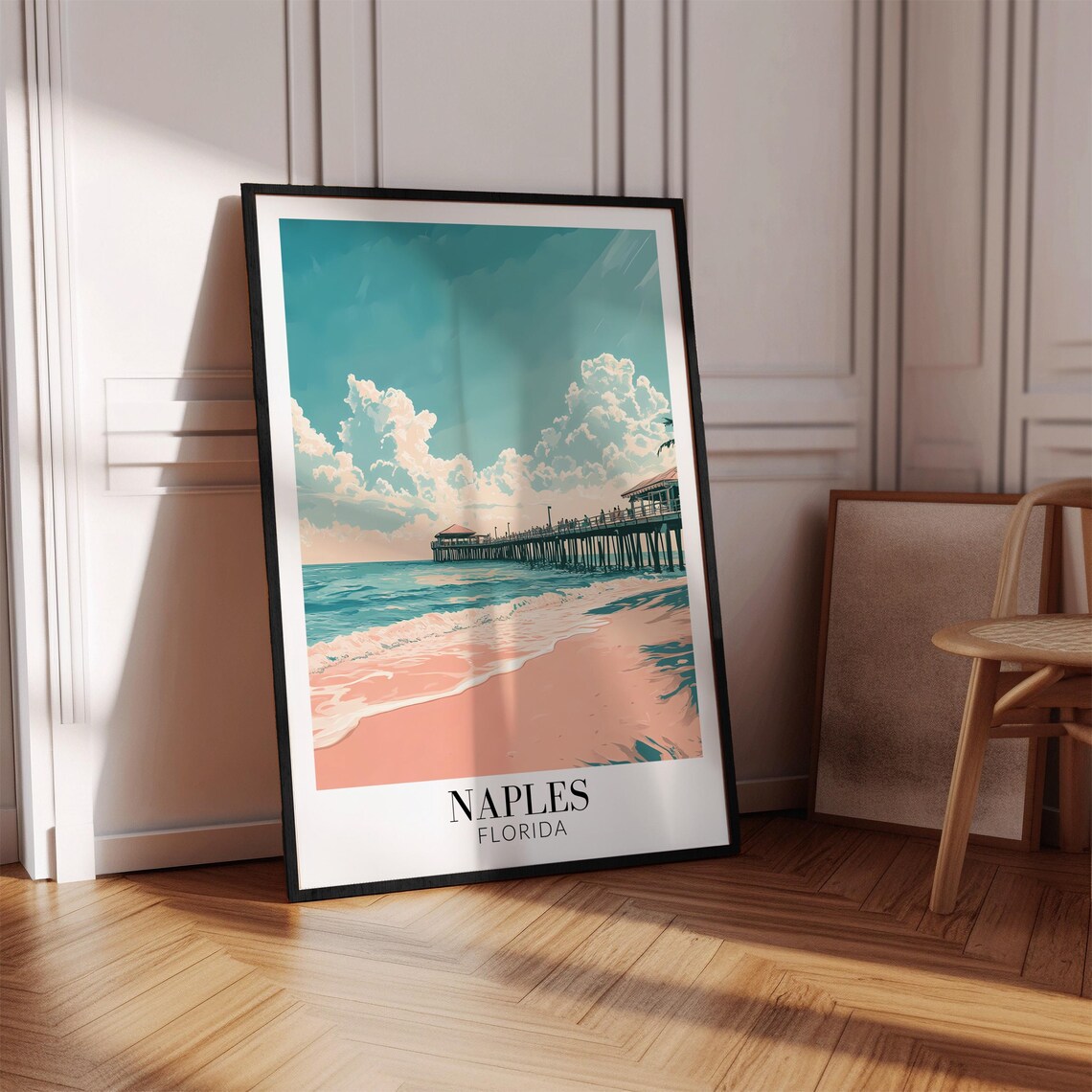 Naples Florida Travel Poster, Wall Hanging Decor - Image 3