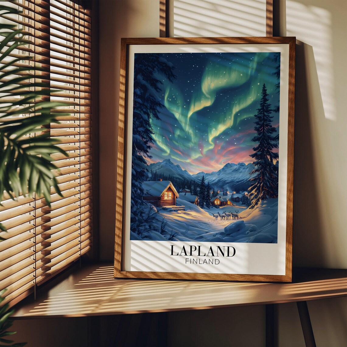 Lapland Finland Travel Poster, Europe Wall Decor - Image 4
