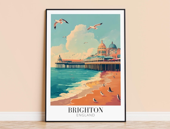 Print England Travel Wall Art City Poster Framed Or Unframed Home Decor Wedding And Housewarming Gift Personalised