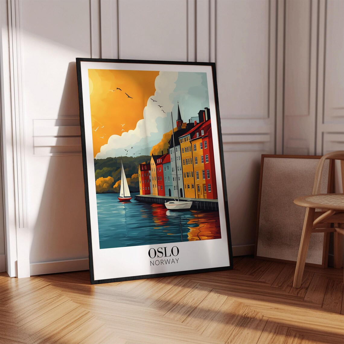 Oslo Norway Travel Poster, Wall Hanging Decor - Image 2