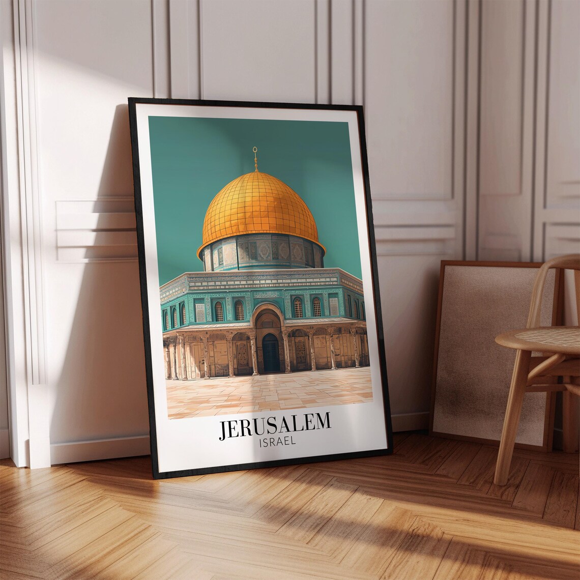 Jerusalem Israel Golden Dome of the Rock Landmark Travel Poster - Image 4