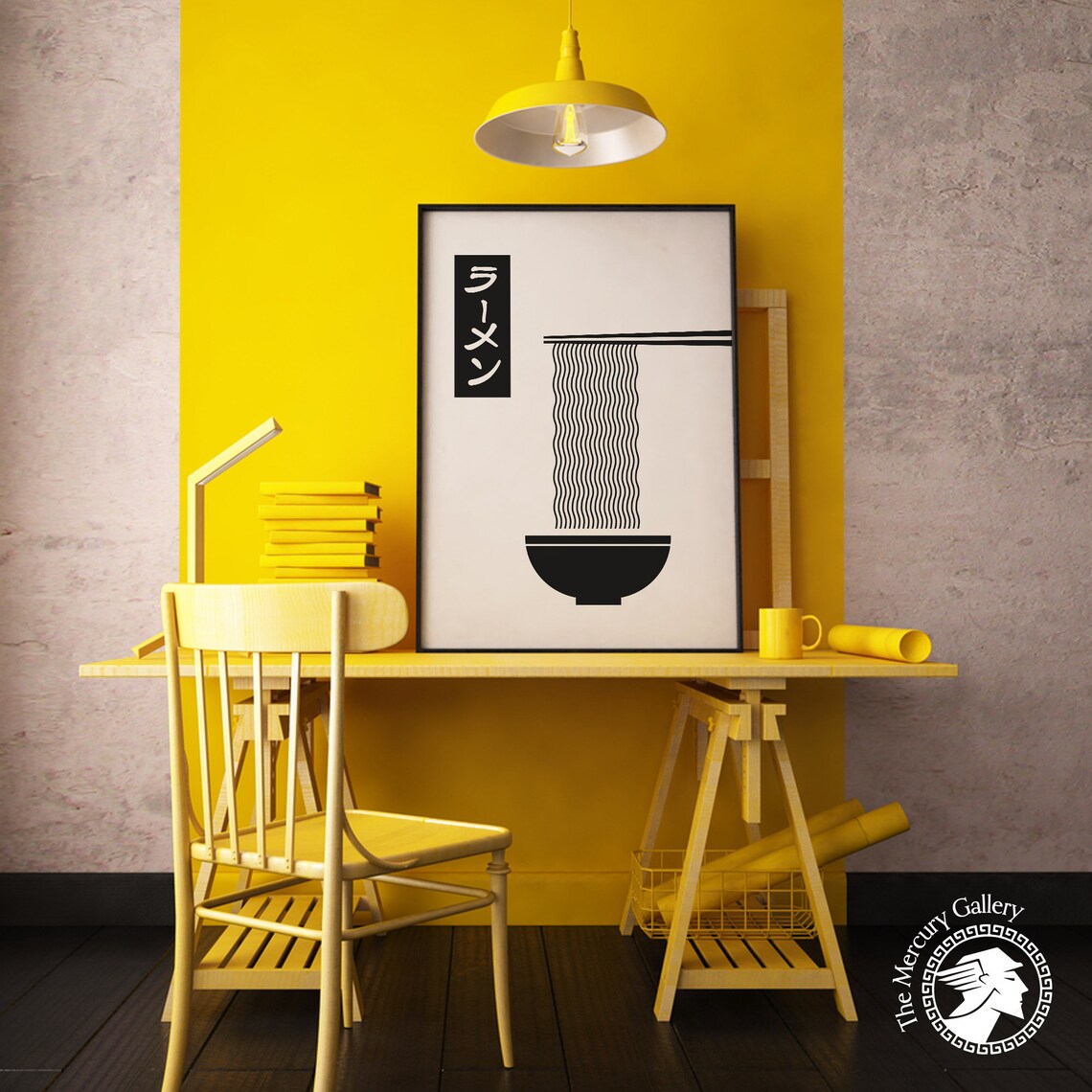 Ramen Noodle Print, Japanese Kitchen Art Poster - Image 5