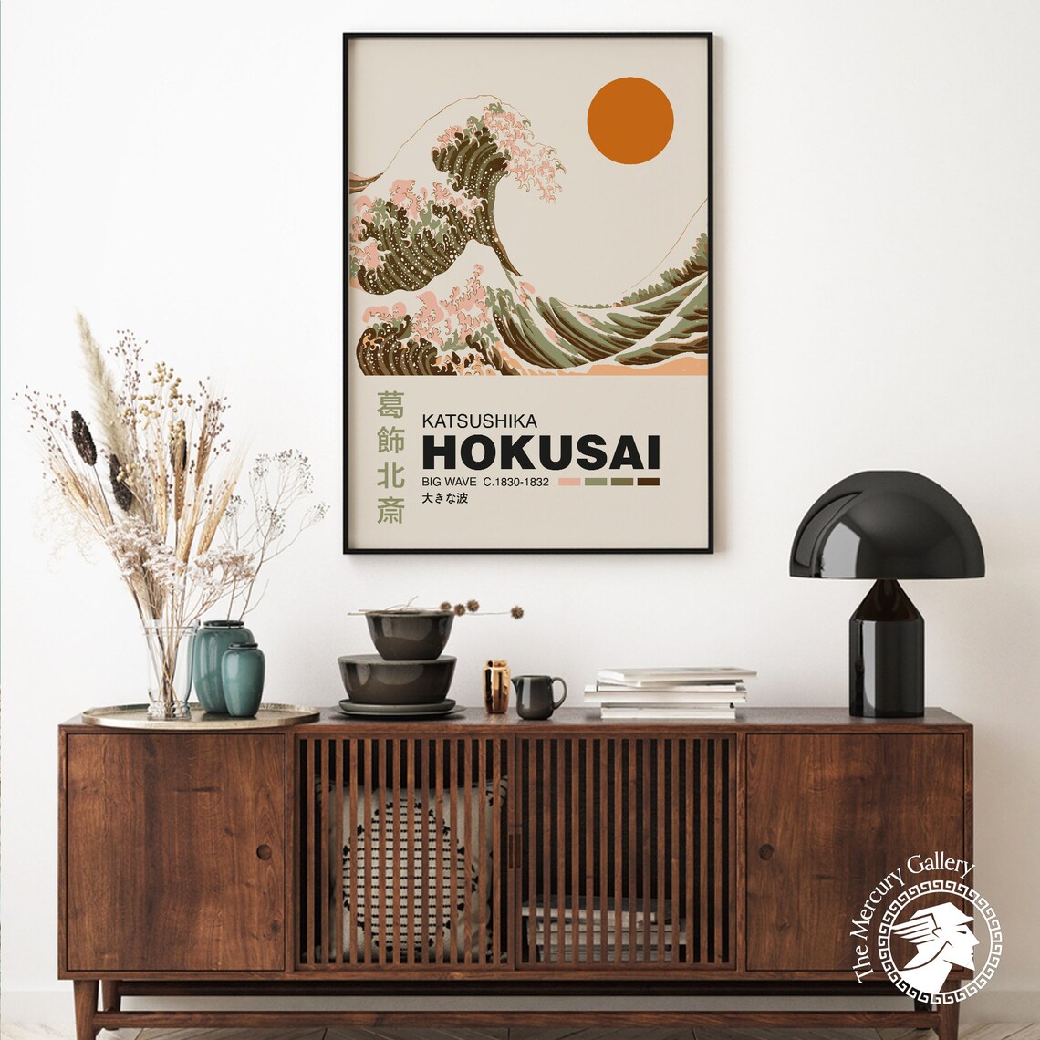 Katsushika Hokusai The Big Wave Art Print - Image 6