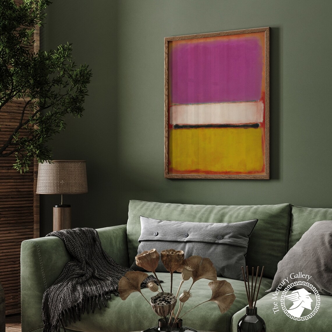 Mark Rothko Purple And Yellow Bands On Red Abstract Color Poster - Image 5