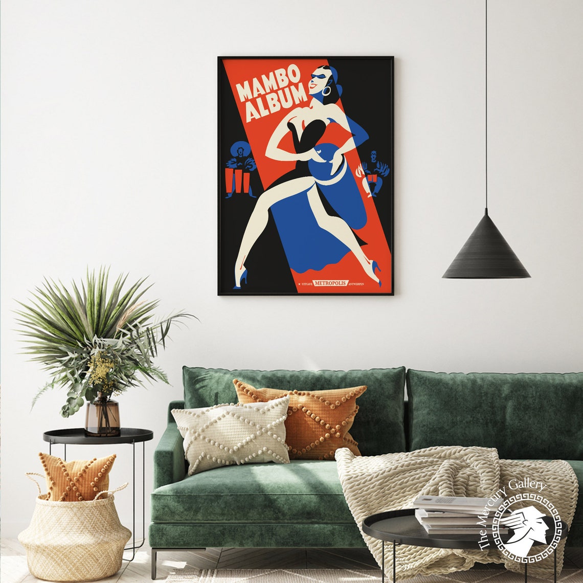 Mambo Album Vintage Poster Art Deco Dancer Drummers Metropolis Antwerp - Image 4