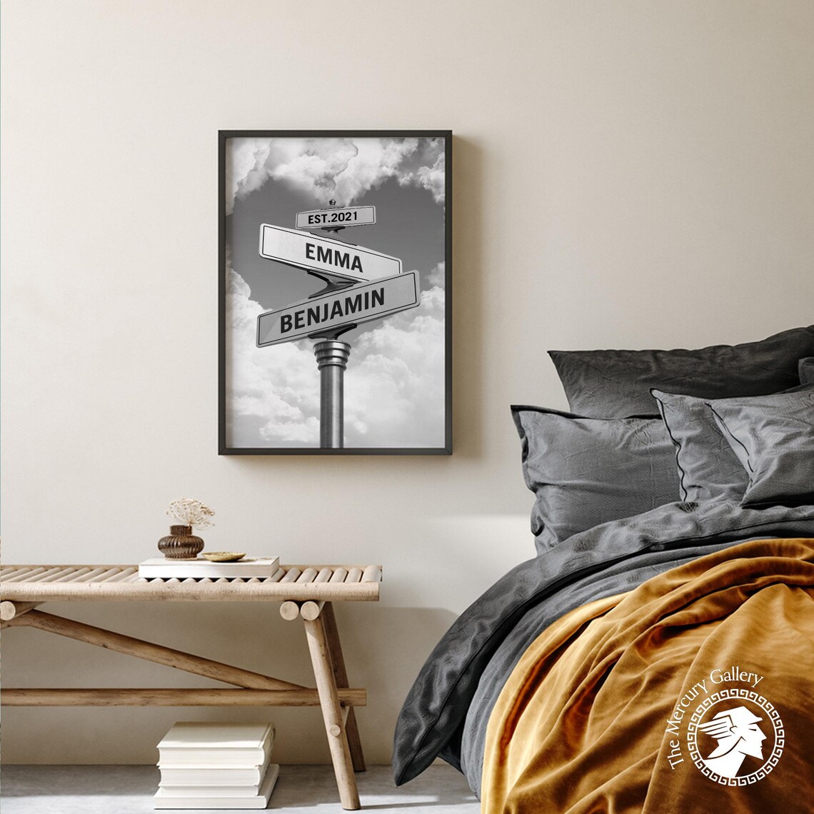 Engagement Street Sign Poster, Wedding Gift Art Print - Image 3