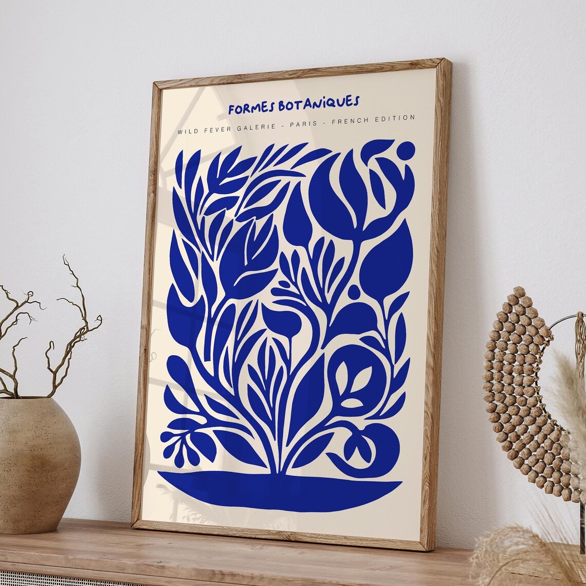 Formes Botaniques French Edition Blue Botanical Paris Poster