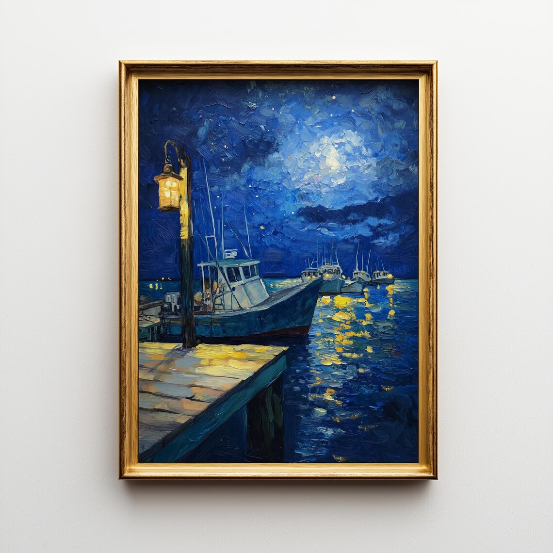 Starry Night Over Key West, Coastal Decor Art Print