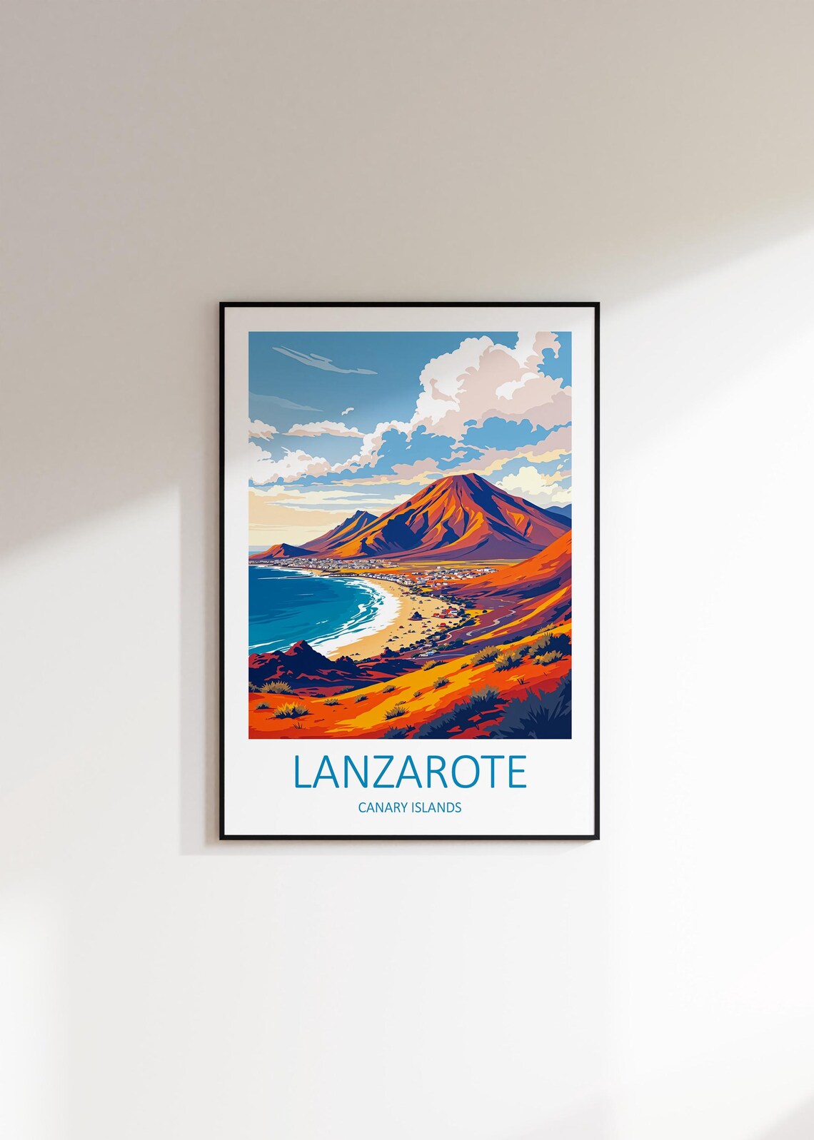 Lanzarote Travel Print Lanzarote Wall Art Canary Islands Print Lanzarote Poster Spain Print Lanzarote Gifts Spanish Print Travel Wall - Image 3