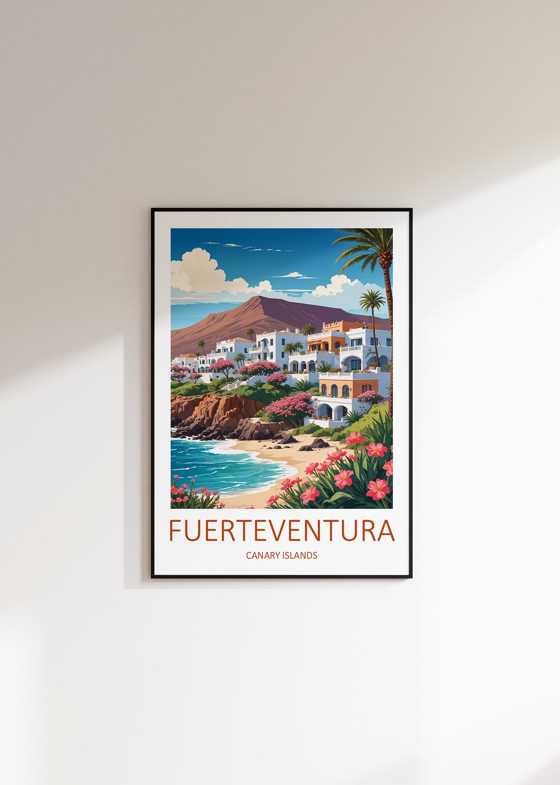 Fuerteventura Print Canary Islands Print Fuerteventura Poster Spain Travel Print Canary Islands Art Travel Gift Spanish Wall Art - Image 3
