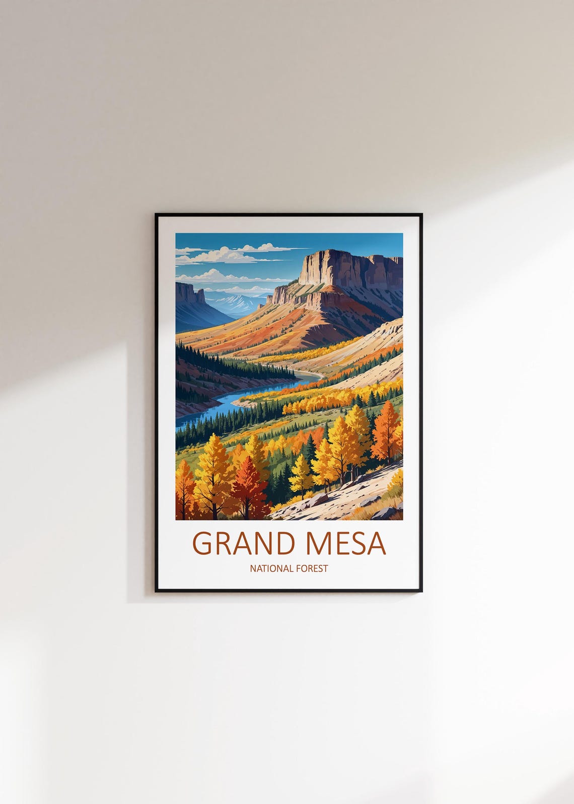 Grand Mesa Print Grand Mesa National Forest Print Colorado Print National Park Poster Colorado Poster Usa Travel Print Landscape Print - Image 2