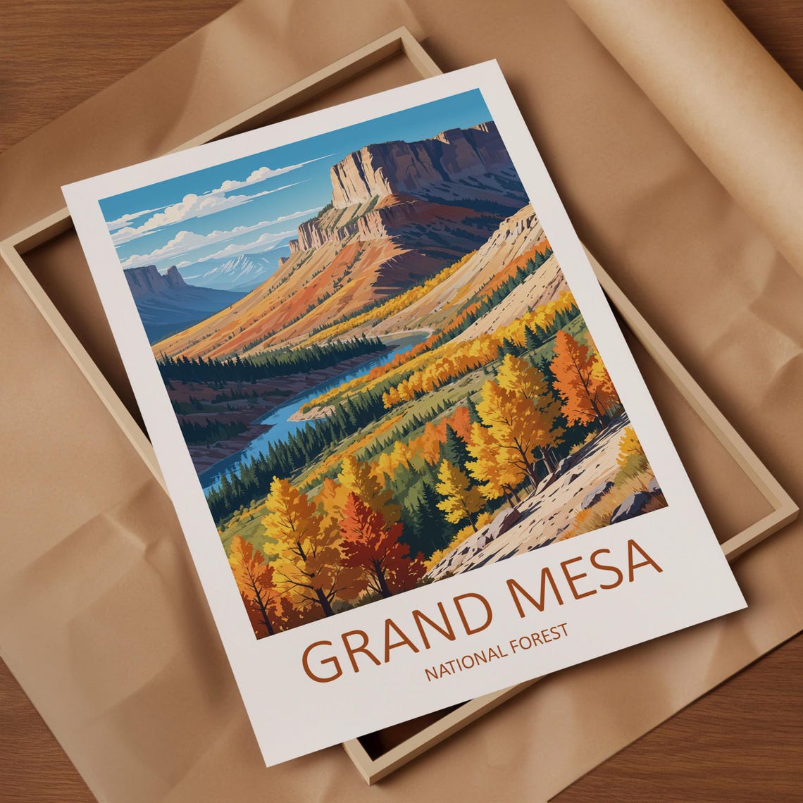 Grand Mesa Print Grand Mesa National Forest Print Colorado Print National Park Poster Colorado Poster Usa Travel Print Landscape Print - Image 4