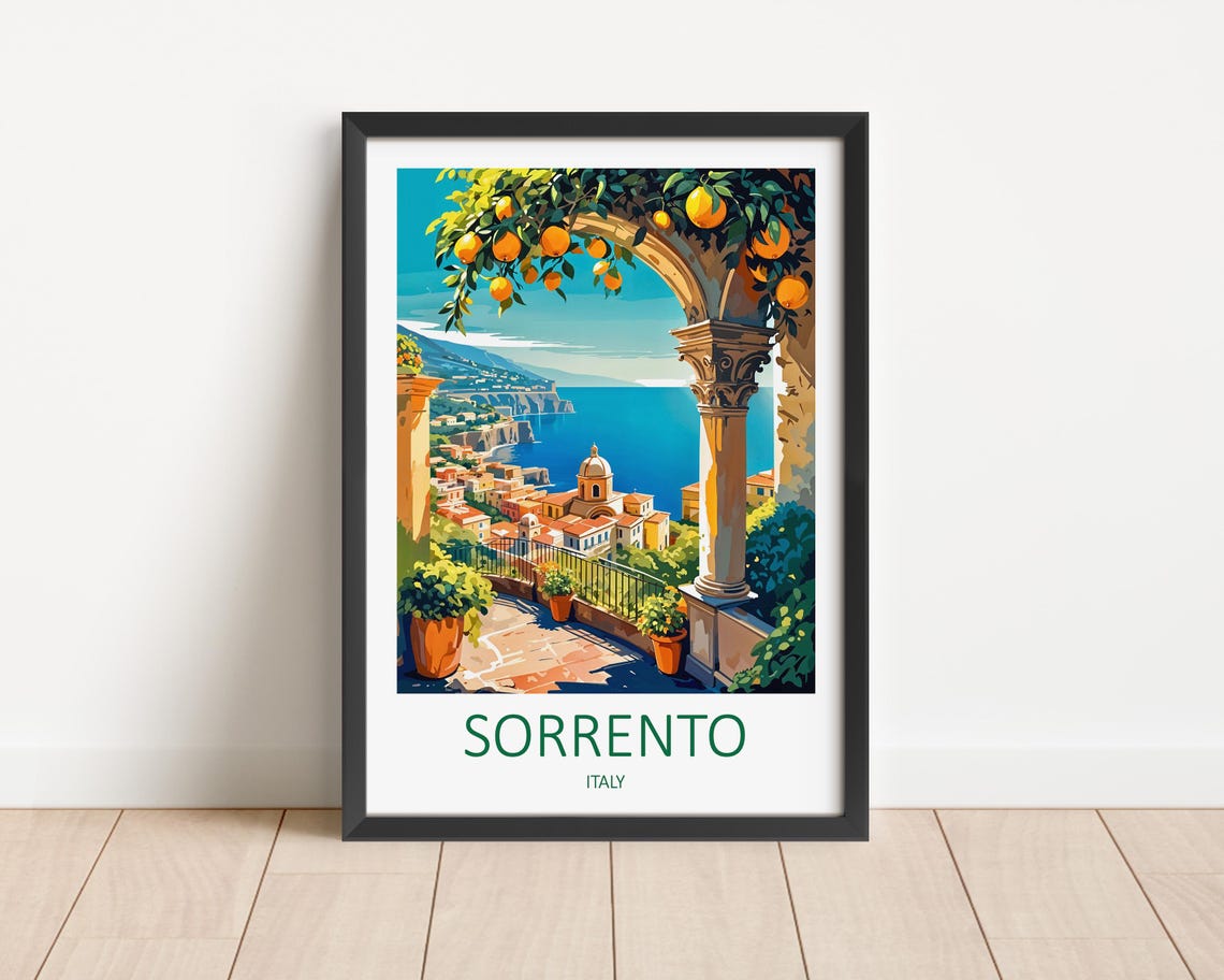 Sorrento Print Sorrento Wall Art Sorrento Poster Italy Travel Print Italy Gifts Italy Wall Prints Print Of Sorrento Sorrento Gifts
