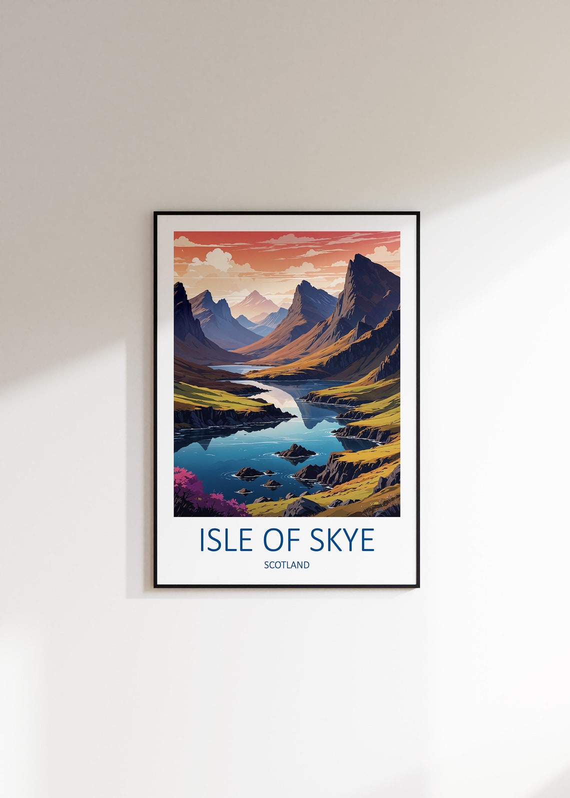 Isle Of Skye Print Isle Of Skye Art Scotland Print Isle Of Skye Poster Scottish Gifts Travel Gift Scottish Prints Skye Travel Print - Image 3