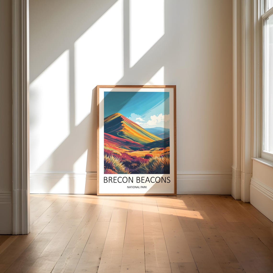 Brecon Beacons Wales Mountain Ridge in Rich Autumn Colors Poster - Image 6