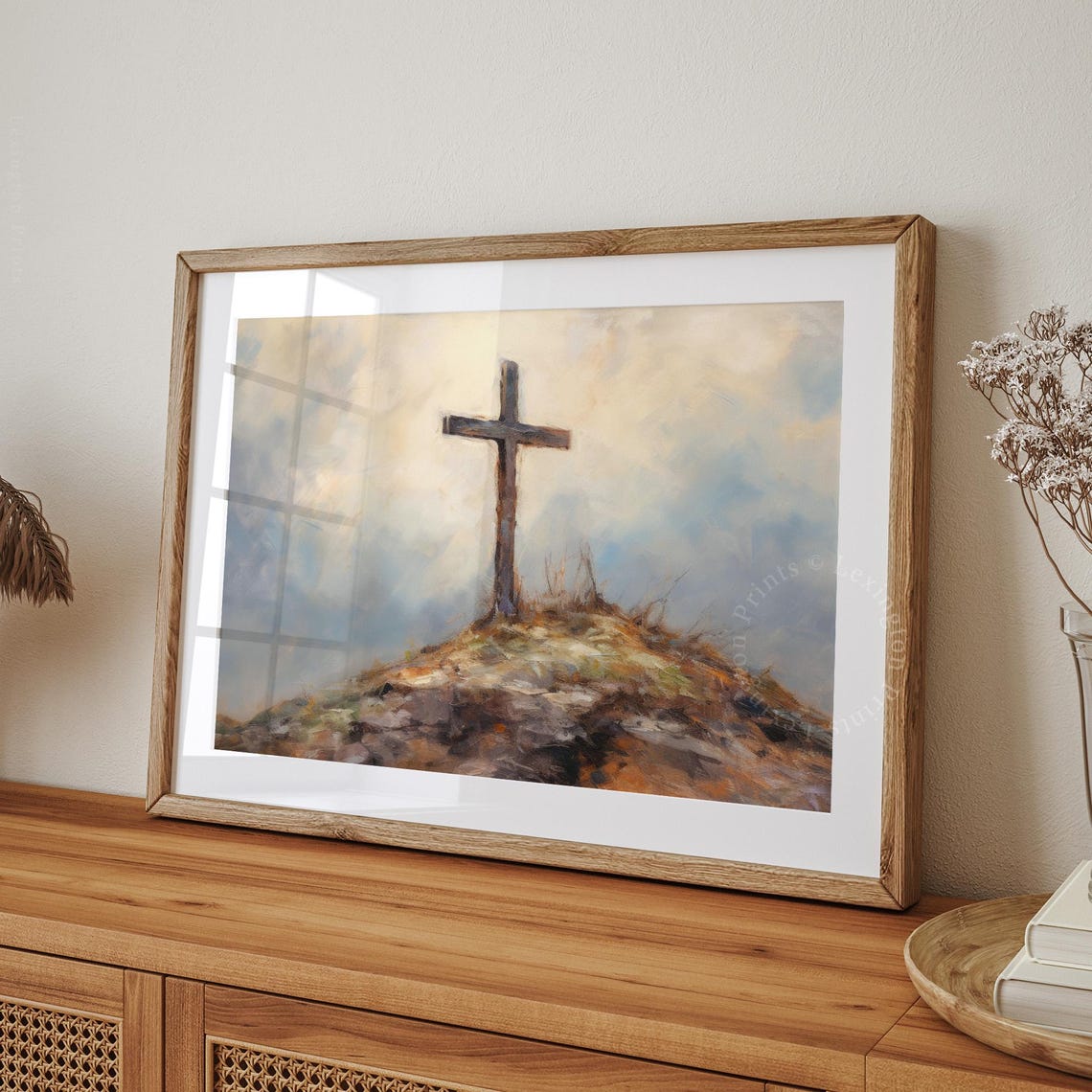 Rustic Christian Wall Art Christian Cross Art Art Christian Print Oil Painting Religious Art Christian Painting Jesus Art 381 - Image 8