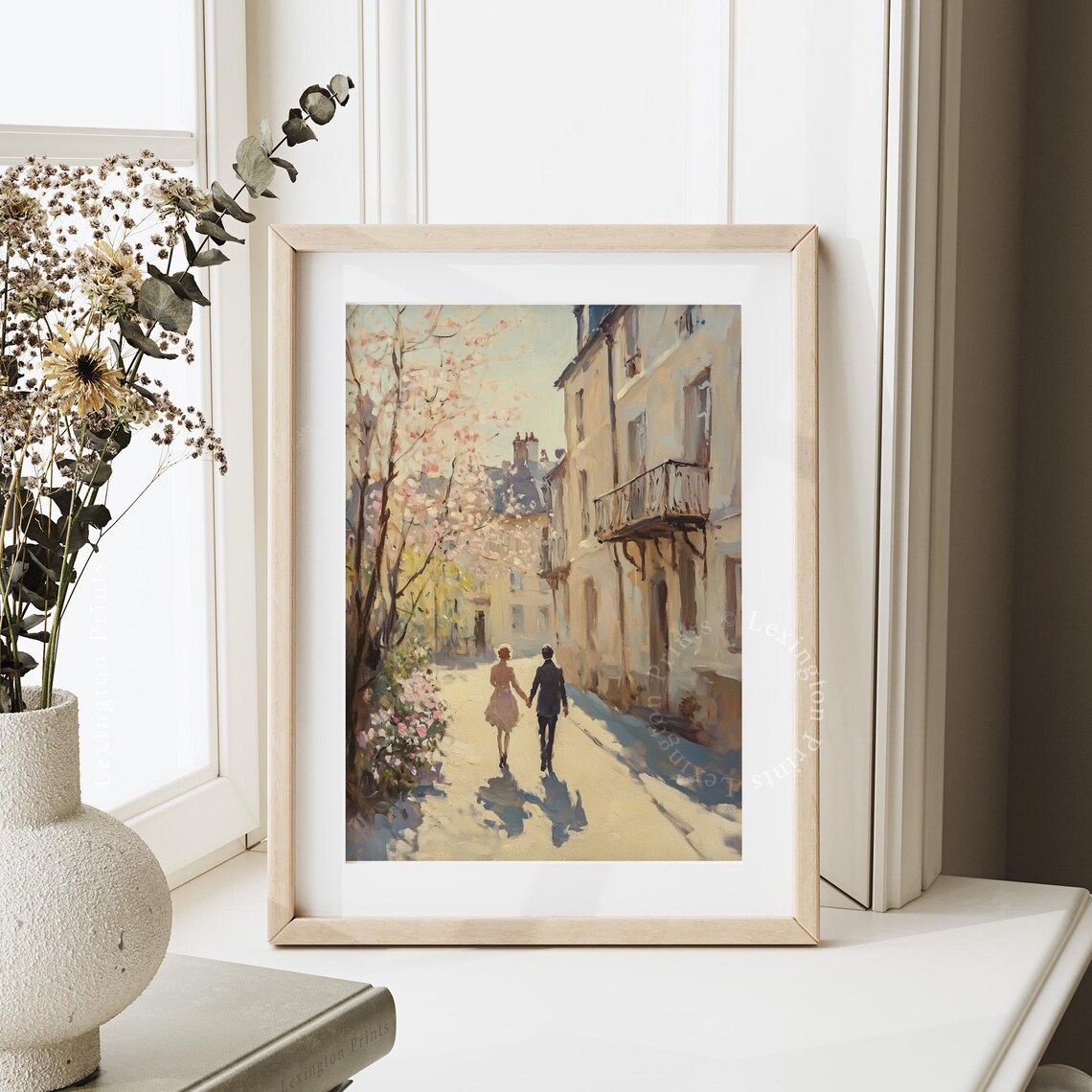 Couple Holding Hands Print, French Country Decor - Image 6