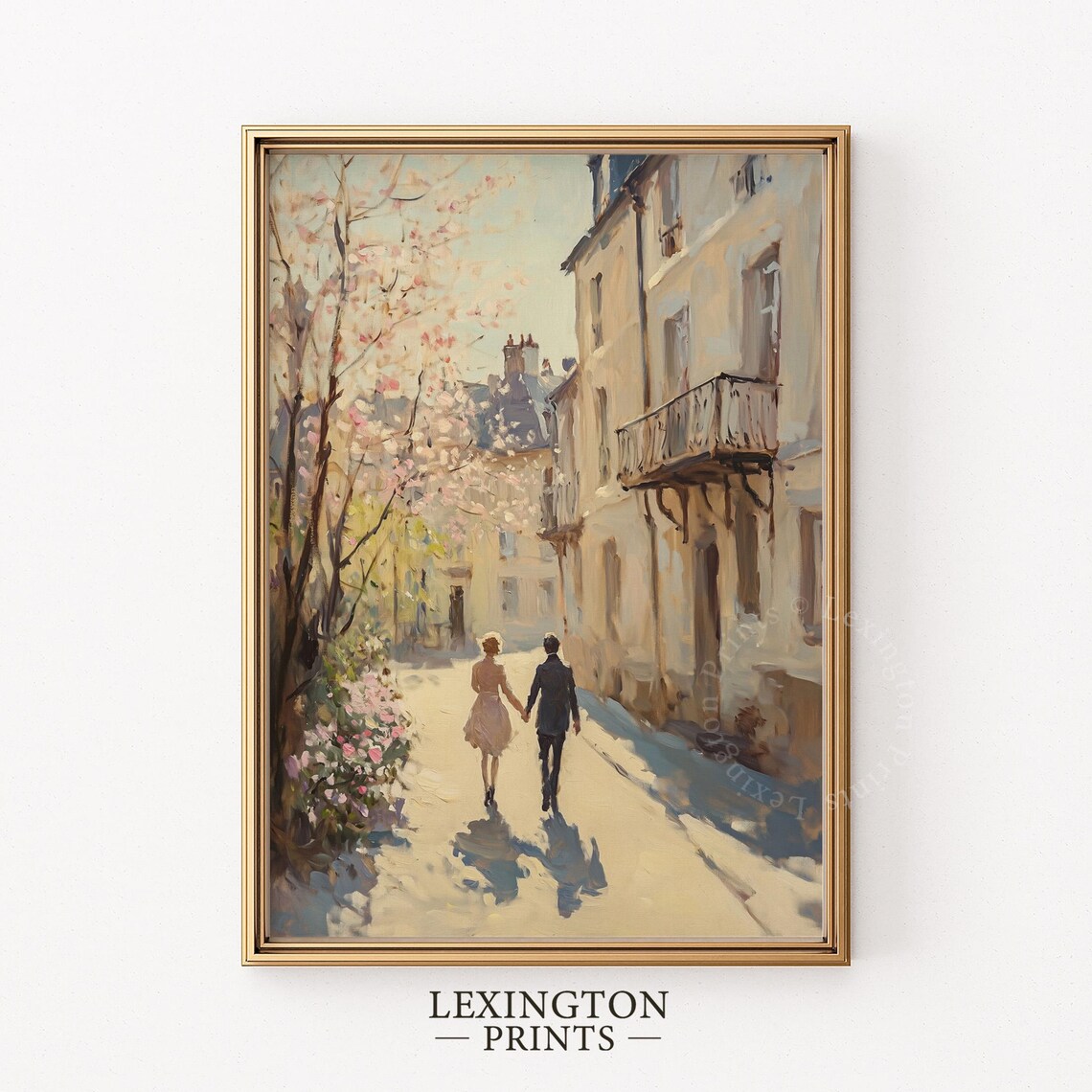 Couple Holding Hands Print, French Country Decor - Image 8
