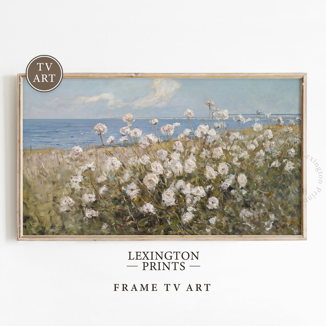 Summer Wildflower Tv Art Coastal Tv Art Frame Tv Art Summer Tv Art Wildflower Art Beach Wall Art Vintage Spring Tv Art Floral 684