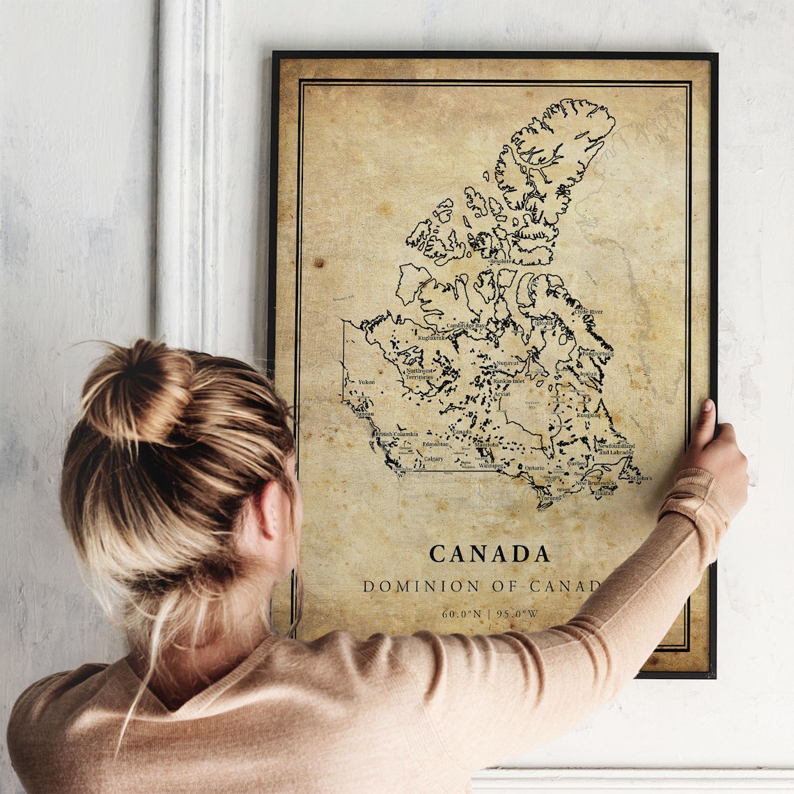 Canada Vintage Map Poster Print, Country Map - Image 2