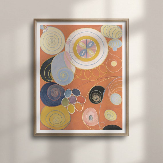 Hilma Af Klint 1907 Abstract Art Poster Wall Decor Housewarming Gift Colorful Living Room Prints Art Reproduction Klint Wall C16 909