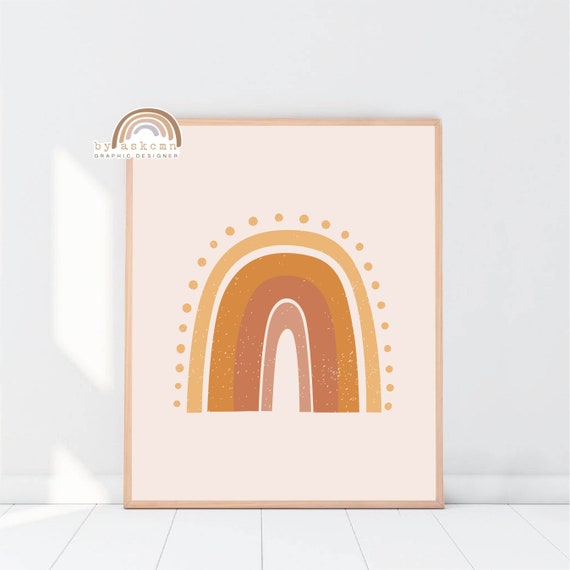 You Are My Sunshine Pastel Nursery Decor Nursery Wall Art Rainbow Wall Decor Rainbow Poster Living Room Art Print Boho Nursery Print