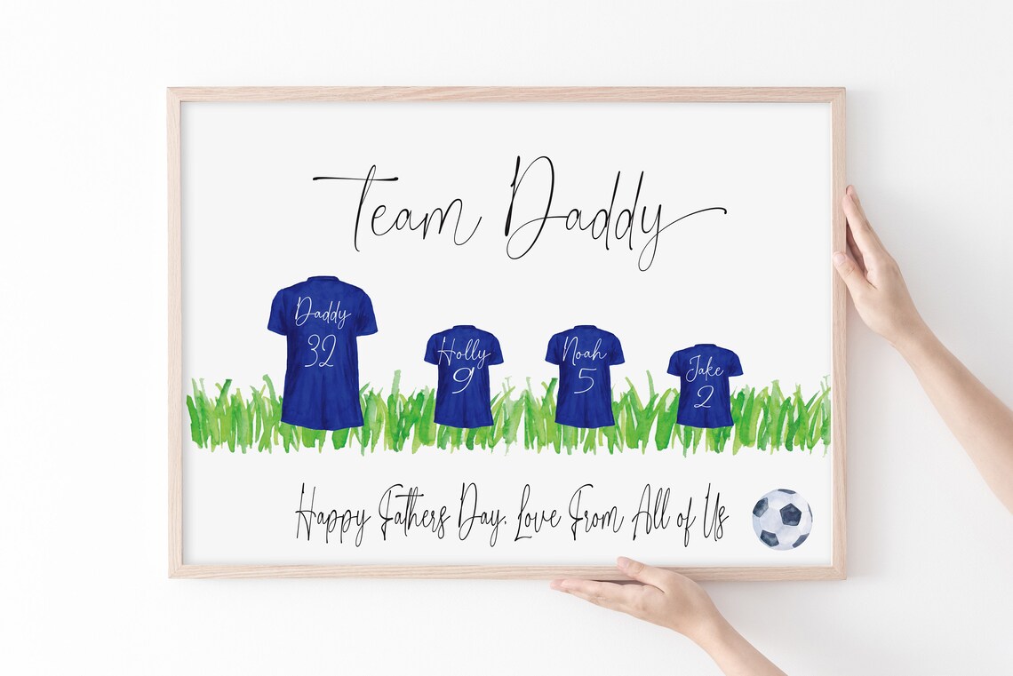 Personalised Football Shirts Father’s Day Gift