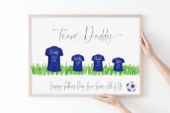 Personalised Football Shirts Father’s Day Gift