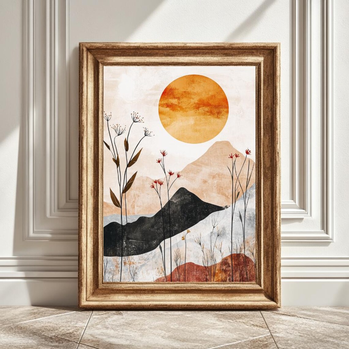 Pastel Nature Abstract, Modern Boho Style