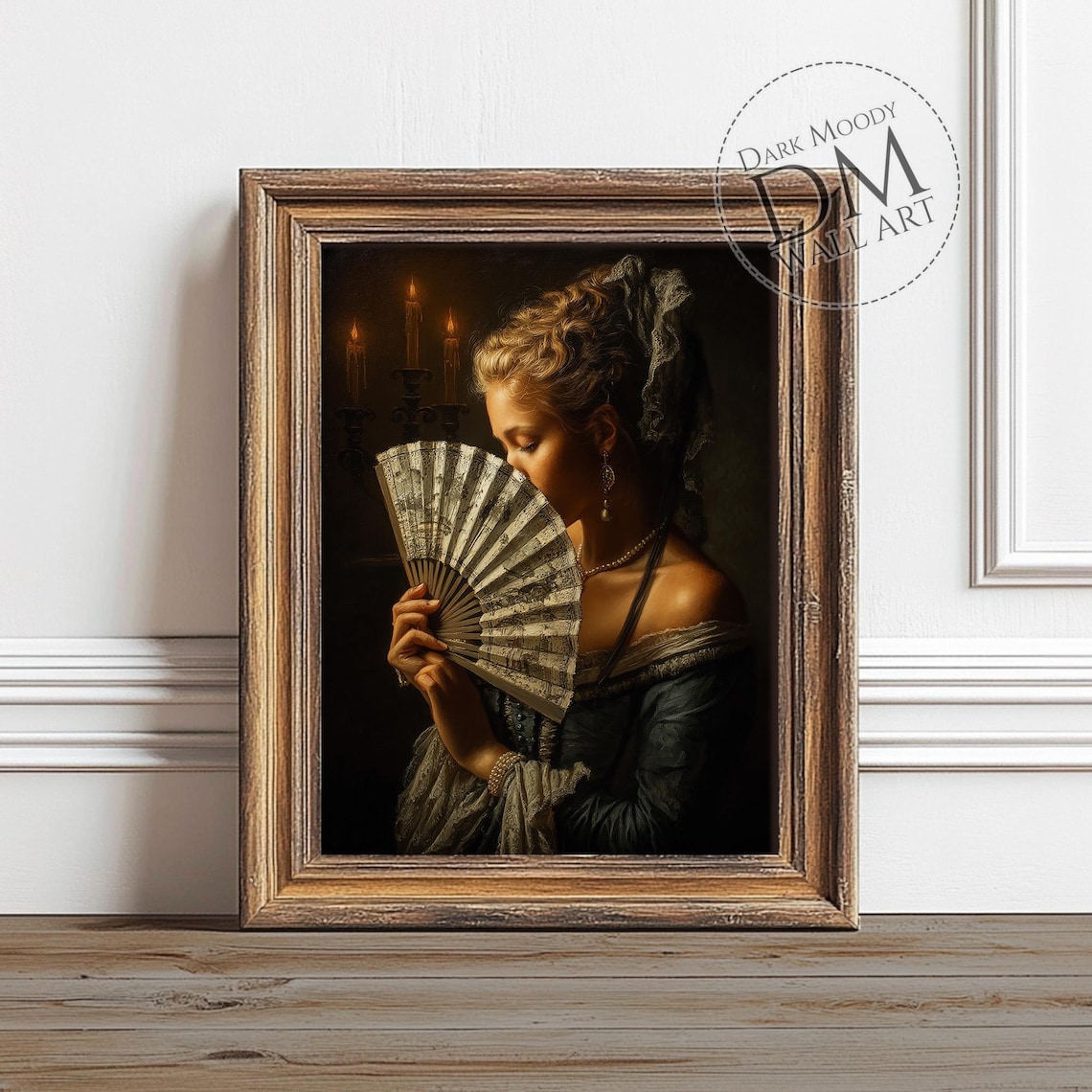 Victorian Coquette Lady Gothic Portrait Art Print