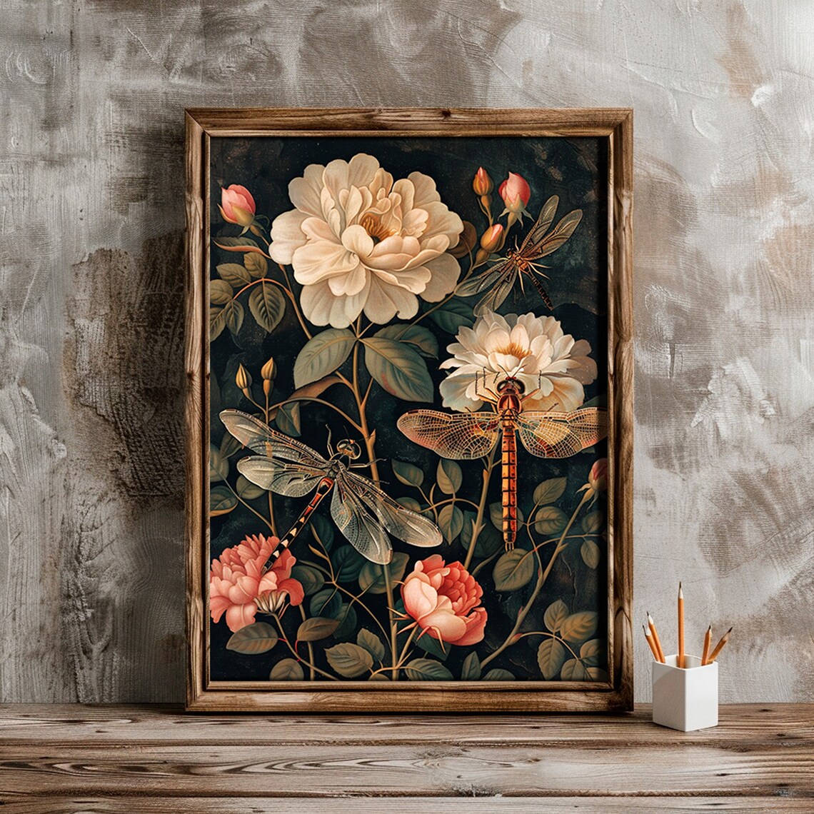 Dragonfly Wall Art, Dark Cottagecore Decor - Image 4