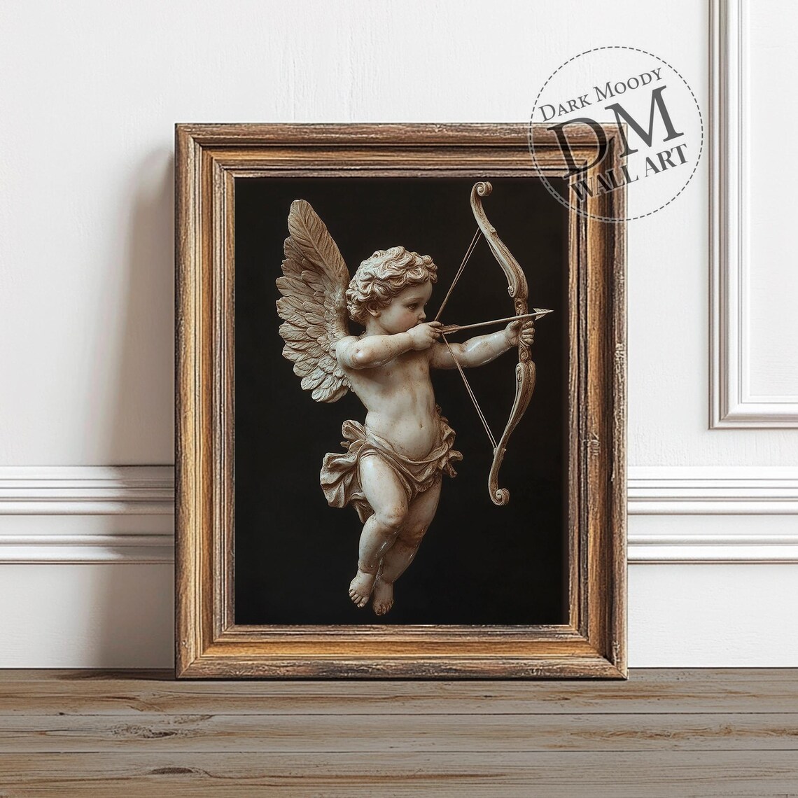 Cupid Love Print, Romantic Dark Moody Wall Art